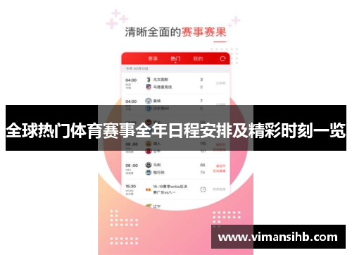 全球热门体育赛事全年日程安排及精彩时刻一览